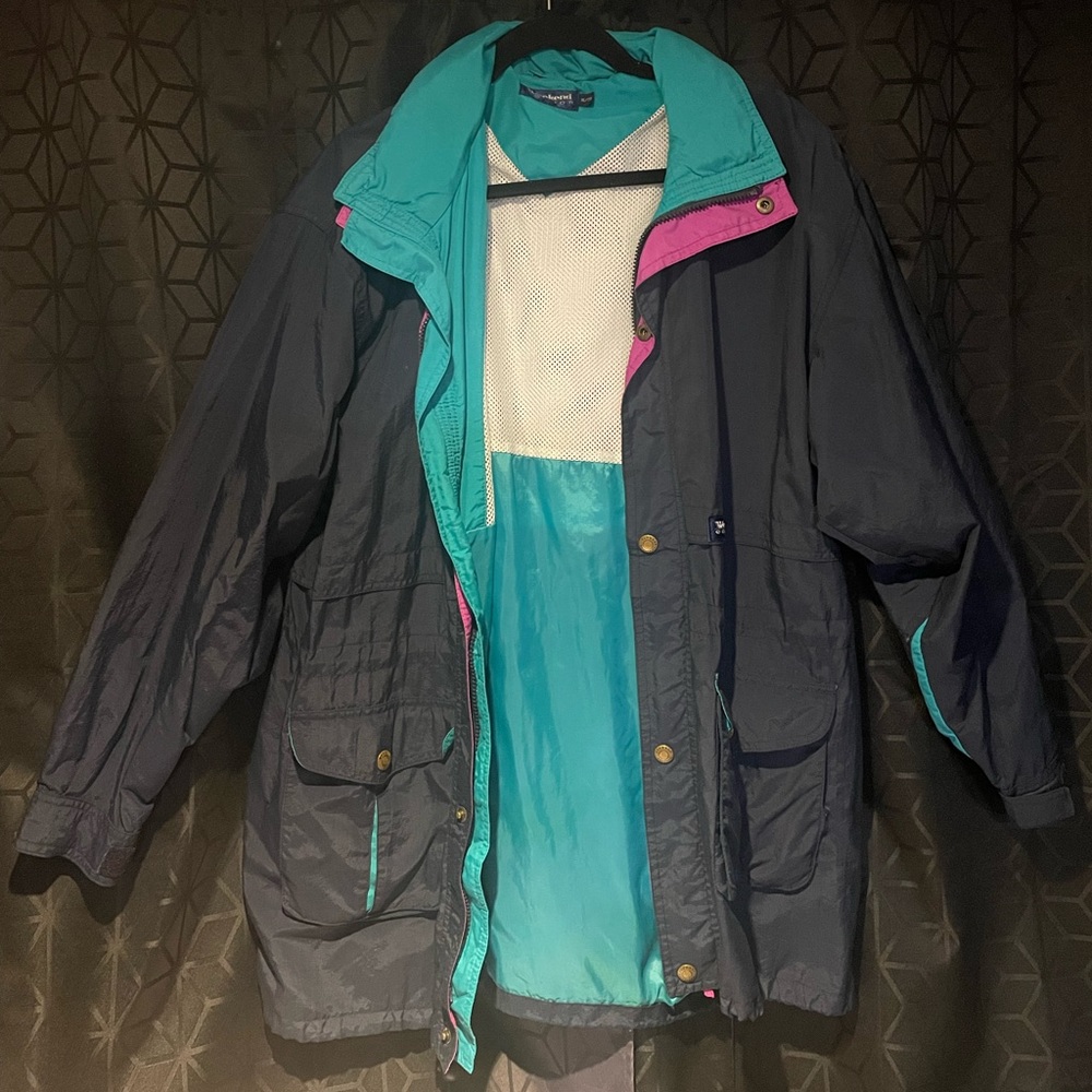 Vintage Weekend Edition multicolour light jacket. Women’s size xl.